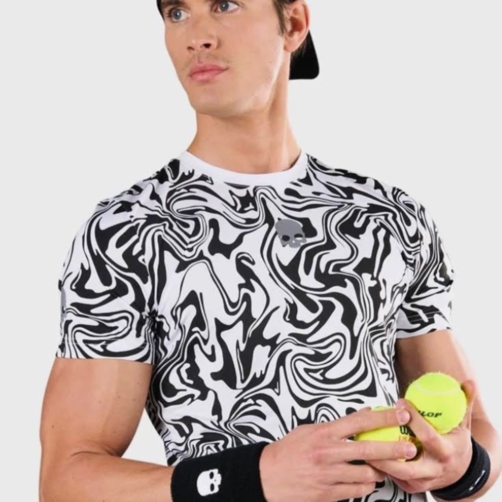 Hydrogen Chrome Tech Tee White & Black